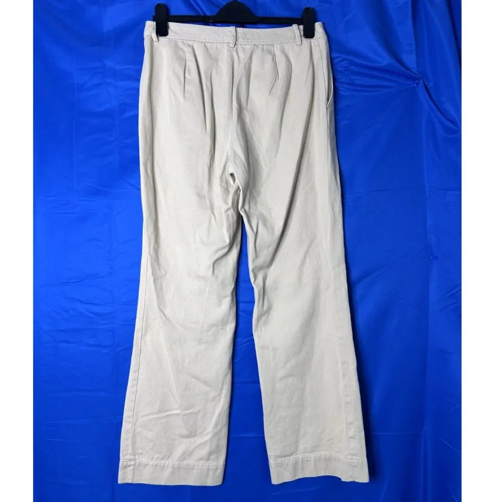 Lauren Ralph Lauren Tan Cotton Pants - 8 Classic Workwear Capsule Office Neutral